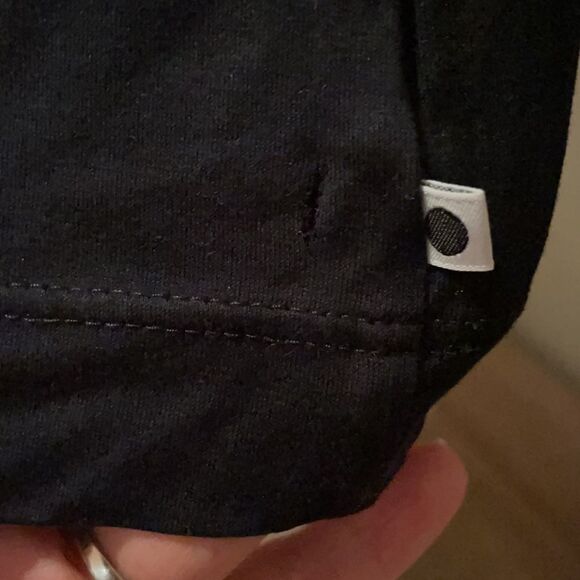 Akris punto black crew neck top sz 12 - Picture 3 of 7